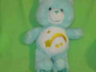 Care Bear 12â?Plush Wish Bear 2002 Mint Green Stuffed Animal Shooting Star Toy