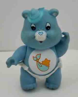 Vintage 1984 Care Bears Baby Tugs Bear Poseable Figure Kenner Toy PVC 3