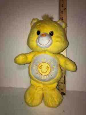 2012 Care Bears Yellow Fun shine Sunshine 12â? Plush Bear CUTE SOFT