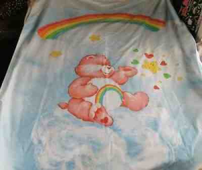 Vintage Care Bears 1980s Single Duvet Cover Only - No Pillowcase