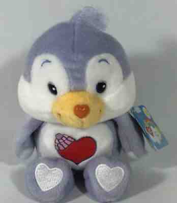 NWT Care Bears 20th Anniversary Cozy Heart Penguin Care Bear Cousin Beanie/plush