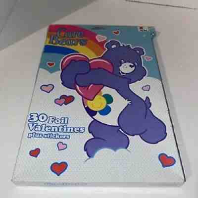NOS Care Bears Valentines 30 Cards Plus Stickers by American Greeting Company