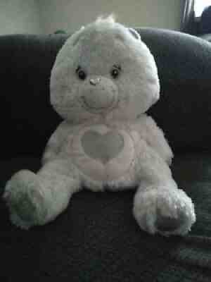 Care Bears 25th Anniversary Tender Heart 13" White & Silver Stuffed Plush