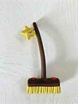 Vintage Care Bears CLOUD KEEPER Sweeper Figure BROOM Accessory ~ ONLY