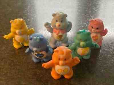 Care Bears 1980s Various Used Vintage Posable Figures Lot of 6Â 