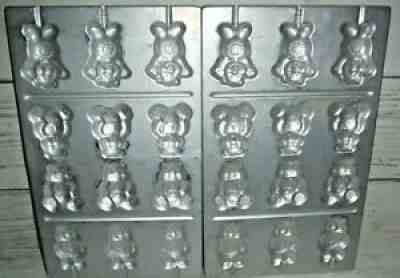 2 Vintage Wilton Metal 1986 Care Bears Candy Cookie Molds