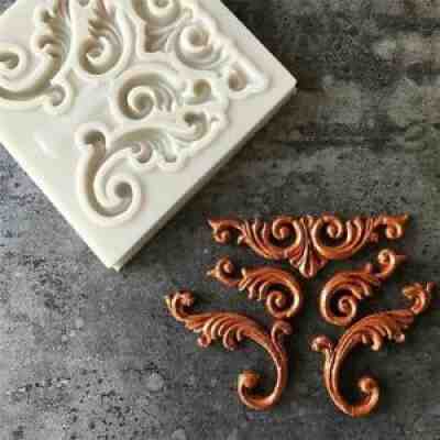 European Silicone Mold DIY Chocolate Decorating Fondant Cake Biscuit Baking Tool