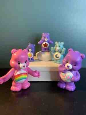 TCFC & Burger King Care Bear Figures Toys Cake Toppers Lot of 5