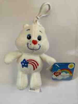 New Care Bears AMERICA CARES BEAR CLIP-ON 20th Anniversary 6