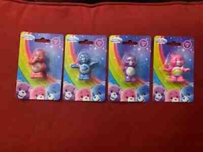Care Bears Collectible Mini Just Play Action Figures - Set of 4 Complete Set NEW