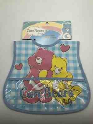 Care Bears Baby Infant Bib Burp Plastic Wipe Clean American Greetings New