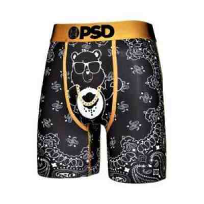PSD Underwear Men's Care Bears Bandana Boxer Brief Black