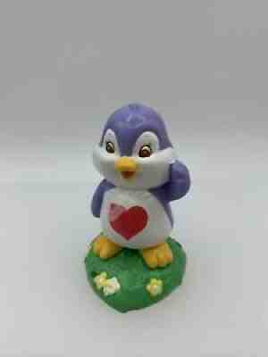 VINTAGE Care Bear Cousins Ceramic Cozy Heart Penguin Figurine Statue 1985 3â?