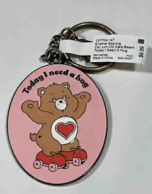 New Care Bears Tenderheart Bear Enamel Keychain â??Today I Need A Hugâ?