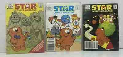 VTG Lot of 3 Star Comics Heathcliff Madballs Muppets Care Bears Ewoks TopDog 80s
