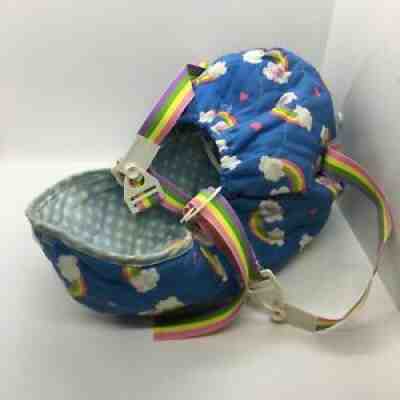 Vintage 1980s Care Bear Cuddly Carrier by Kenner 1985 Reversible Bear Carrier