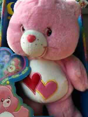 Carebear, Love a lot, glow a lot, glows in the dark, new in box, free shipping