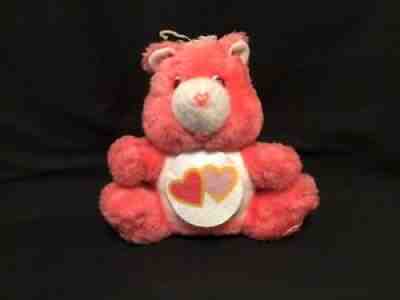 Vintage 1984 Love-A-Lot Care Bear Bank 8â? American Greetings Pink Heart Nose