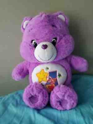Care Bears 2016 Surprise Bear Purple Stuffed Plush Toy 14'' Just Play