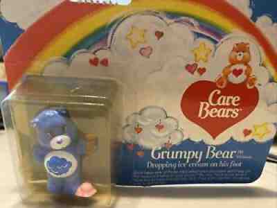 Kenner Care Bears Grumpy Bear Dropping Ice Cream On His Foot