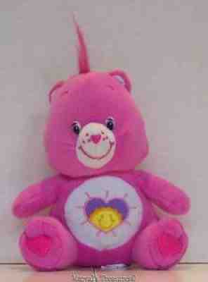 Care Bears Shine Bright Stuffed Plush Purple Heart Sun Hot Pink Bear Animal Toy
