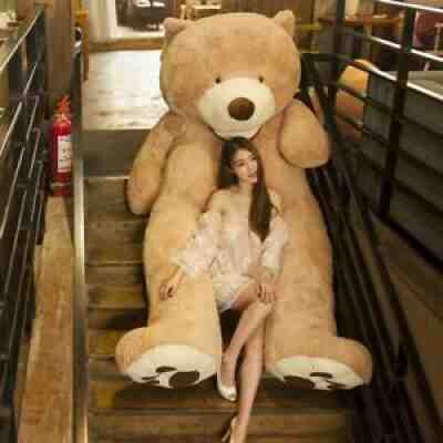 200cm America Giant Teddy Bear Plush Toys Soft Teddy Bear Skin Popular Birthday