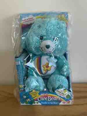 Care Bear Fluffy and Floppy Scented Plush Thanks A Lot 2006 With DVD