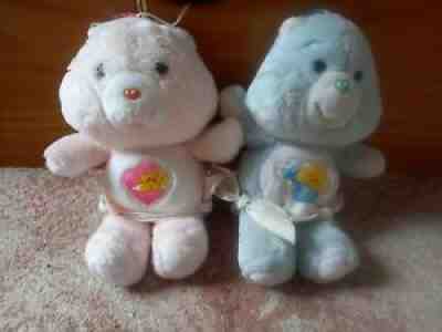 Baby Hugs And Baby Tugs Care Bear Bundle Plush Vintage soft toy 1980s retro tv