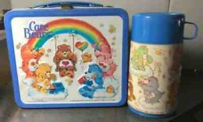 Vintage 1983 Care Bears Luncbox with Thermos