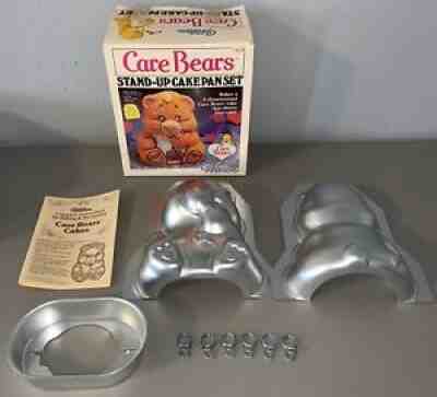 *MINT* Vintage 1984 Wilton Care Bears Stand-Up Cake Pan Set *COMPLETE* Box