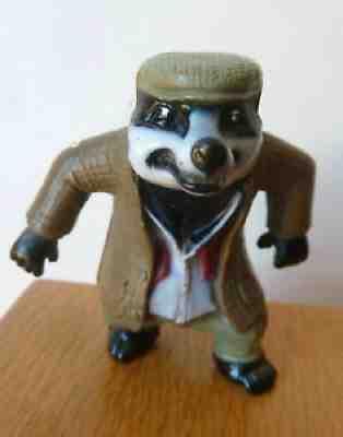 Peter Rabbit Tommy Brock badger plastic toy figure not posable 3