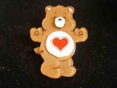 ERSTWILDER TENDER HEART BEAR CARE BEAR RESIN BROOCH - RETIRED