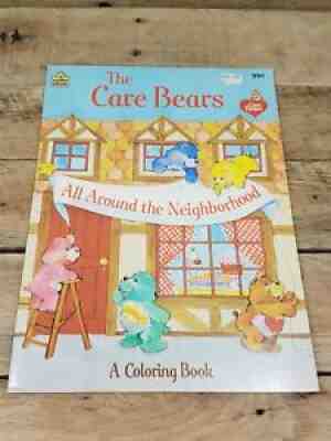 NOS 1984 The Care Bears All Around The Neighborhood Coloring Book