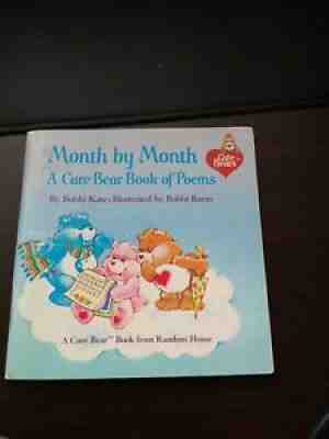 Month by Month A Care Bear Book of Poems 1984 Great Condition Paperback