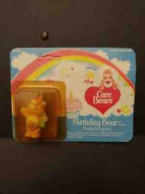 Vintage 1984 Care Bears Birthday Bear Ready for a party Mini Figurine