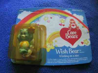 Vintage 1984 Care Bears Love A Lot Bear, Sharing His Heart, Mini Figurine
