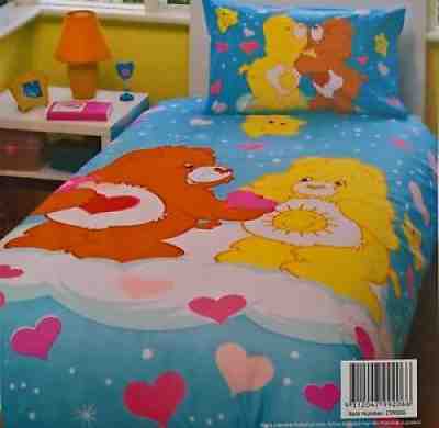 ~ Care Bears - SINGLE BED DOONA DUVET QUILT COVER Twin + Photo Frame