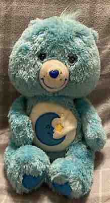 Care Bears Fluffy & Floppy Edition Comfy Plush Bedtime Bear 2006 Fuzzy Blue
