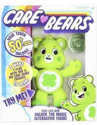 Care Bears Good Luck Bear Unlock the Magic Interactive Figure 50+ Reactions Glow