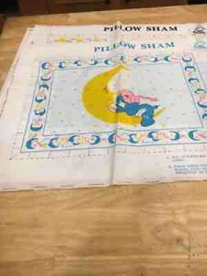 3 Vtg Care Bear Bedtime & Funshine Pillow Shams Fabric Cut & Sew
