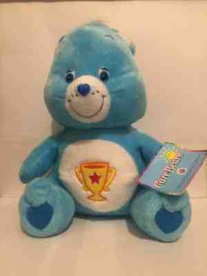 Champ Bear Care Bear 2002 Plush Blue Trophy Star 8