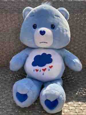 HTF 2002 Jumbo 26â? Grumpy Care Bear Plush Rare Vintage