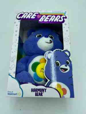 Care Bears HARMONY BEAR 14" Plush Soft Toy Lavender Daisy Walmart Exclusive NEW