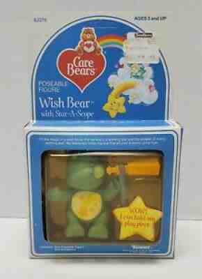 N7 VINTAGE 1980'S KENNER CARE BEARS WISH BEAR MINT IN BOX