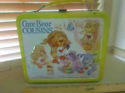 1985 CARE BEAR COUSINS ALADDIN LUNCH BOX WITH THERMOS - SUPER NICE