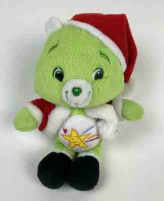2007 Care Bears Oopsy & Love a Lot Bear Christmas Santa Hat Plush 9