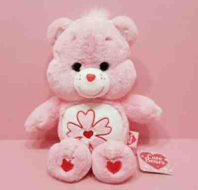 Care Bears Cherry Blossom Pink Plush Doll 27cm, New Official Licensed, Track-N