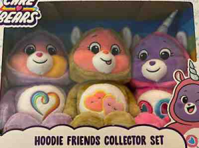 NIB New Care Bears Hoodie Friends Collector Set