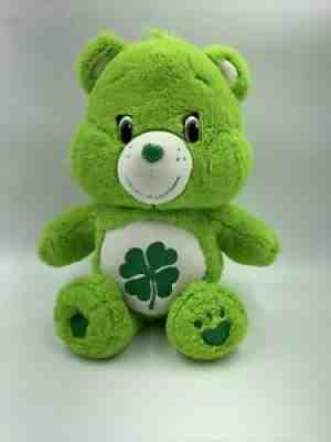 2015 Care Bears Good Luck Bear Green Plush Just Play 16