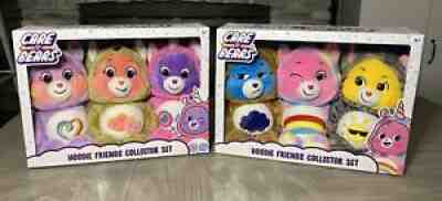 Care Bear Hoodie Friends Collector Set Bundle of 2 NEW In box 6 Total bears